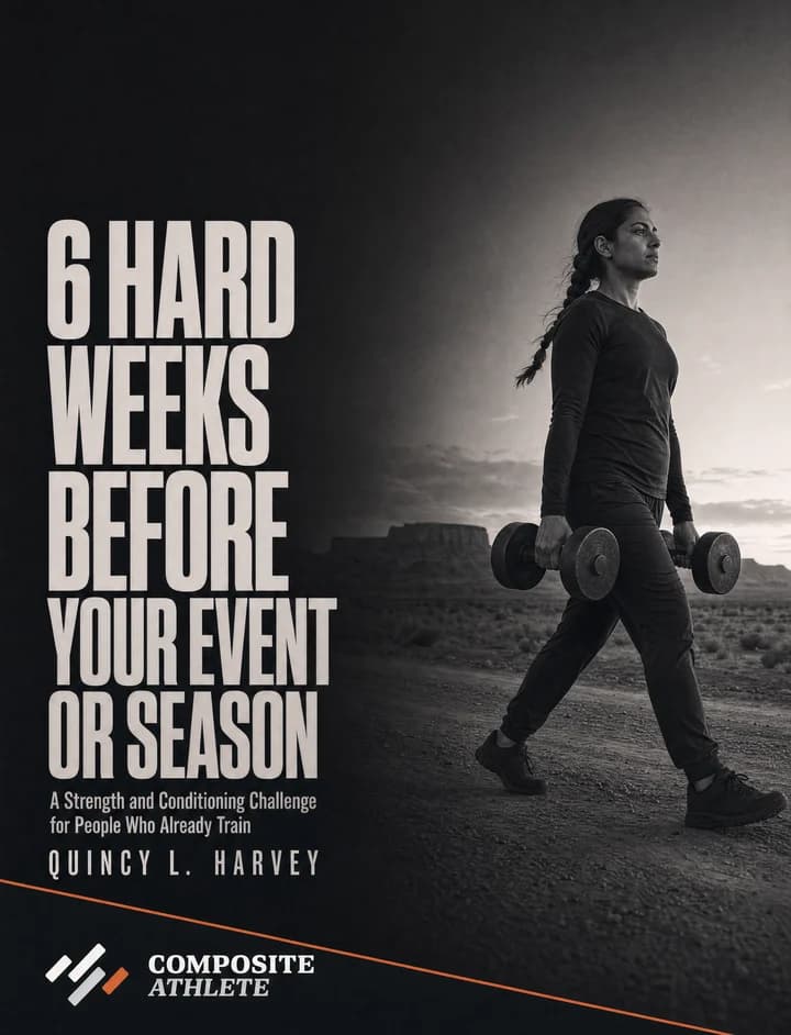 6 Hard Weeks Before Your Event or Season workbook cover